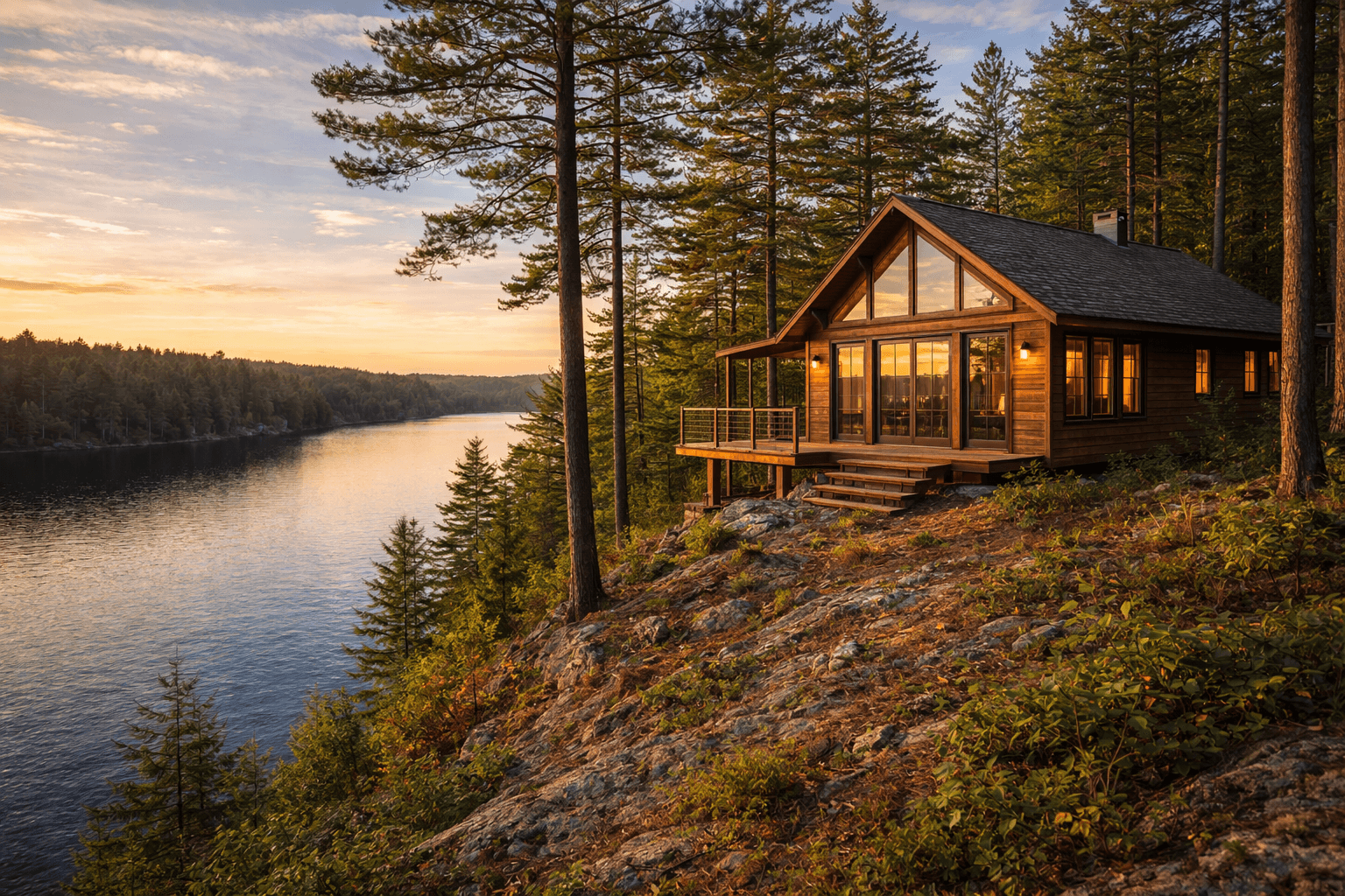 Premium cabin at Ode'imini Resort